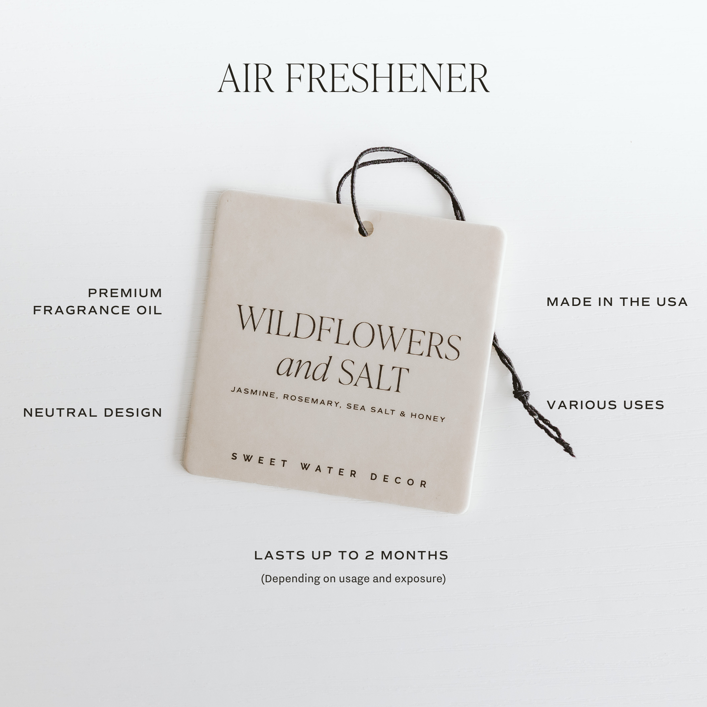 Fraser Fir Hanging Air Freshener - Christmas Decor