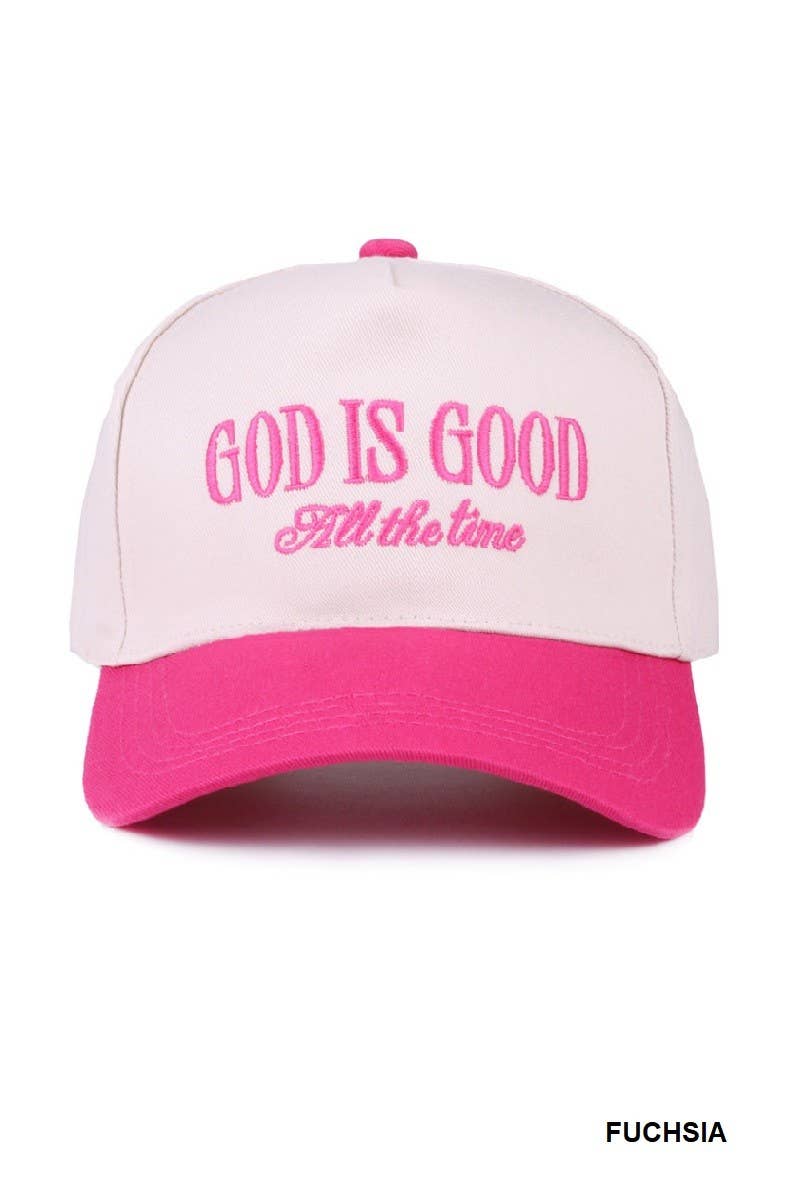 God Is Good All The Time Two-tone Canvas Cap