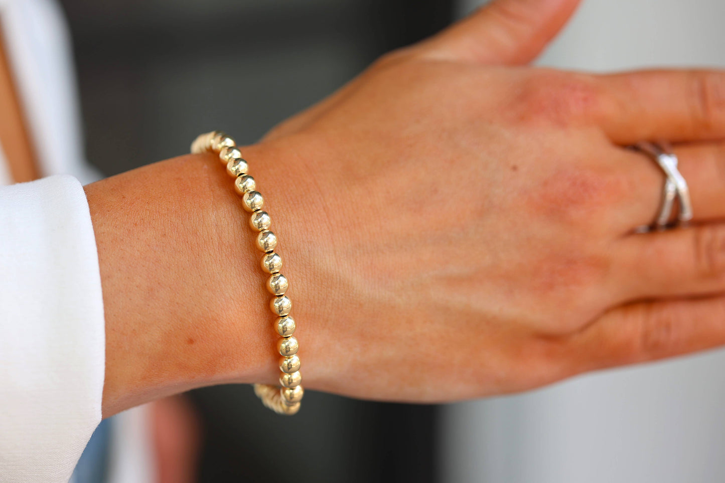 5mm | Stretchy Anti-Tarnish 14K Gold Filled Bracelet