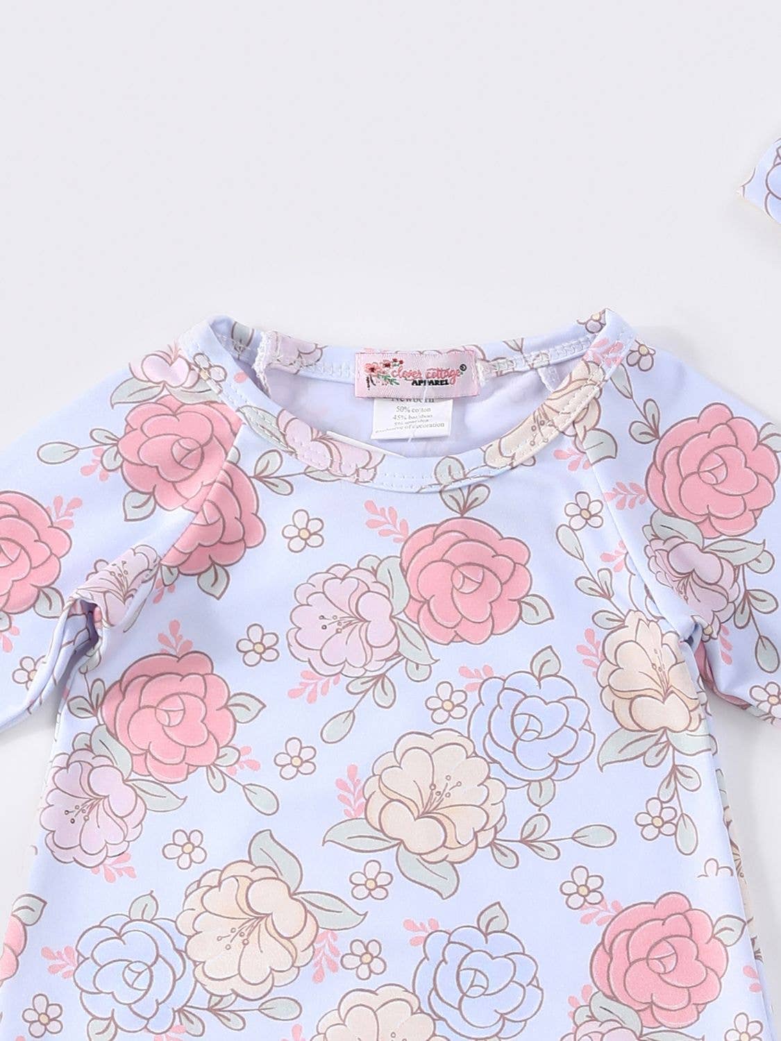 Pastel Petals Baby Gown