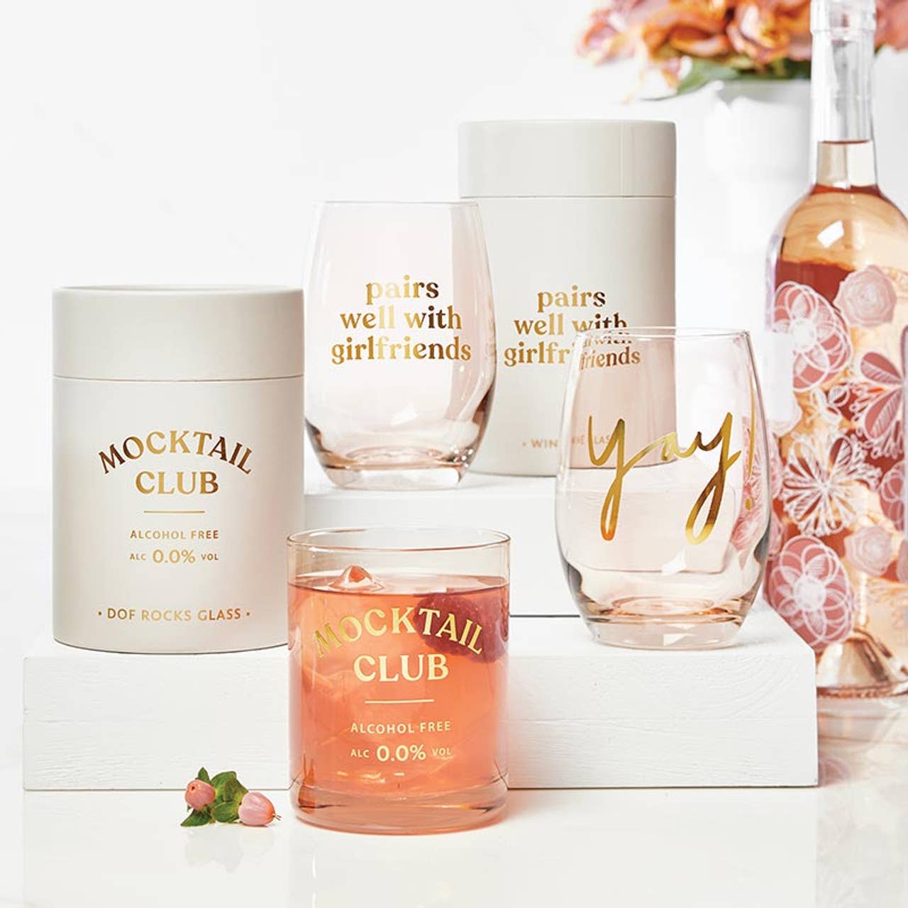 Stemless Wine Glass - Pairs Well with Girlfriends