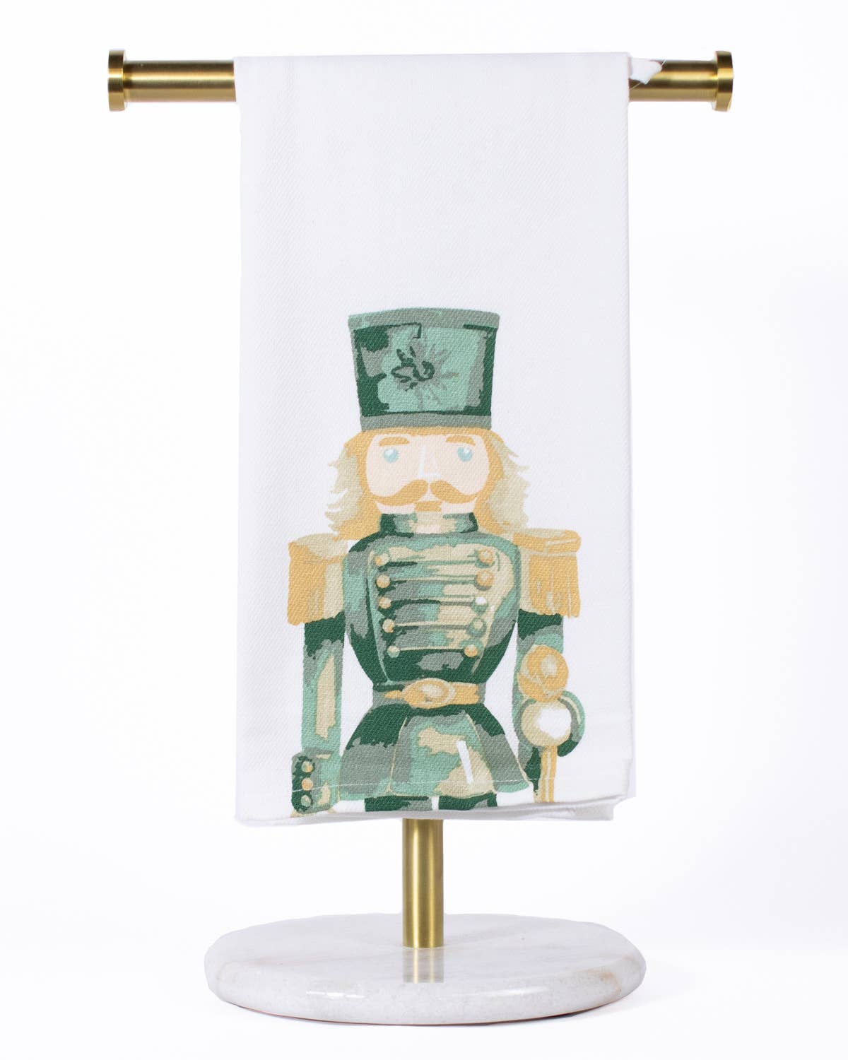 Watercolor Nutcracker Hand Towel White/Multi 20x28