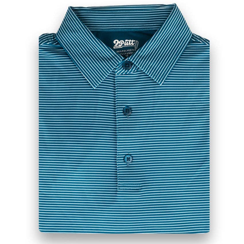 Dark Blue Strip Men's Polo