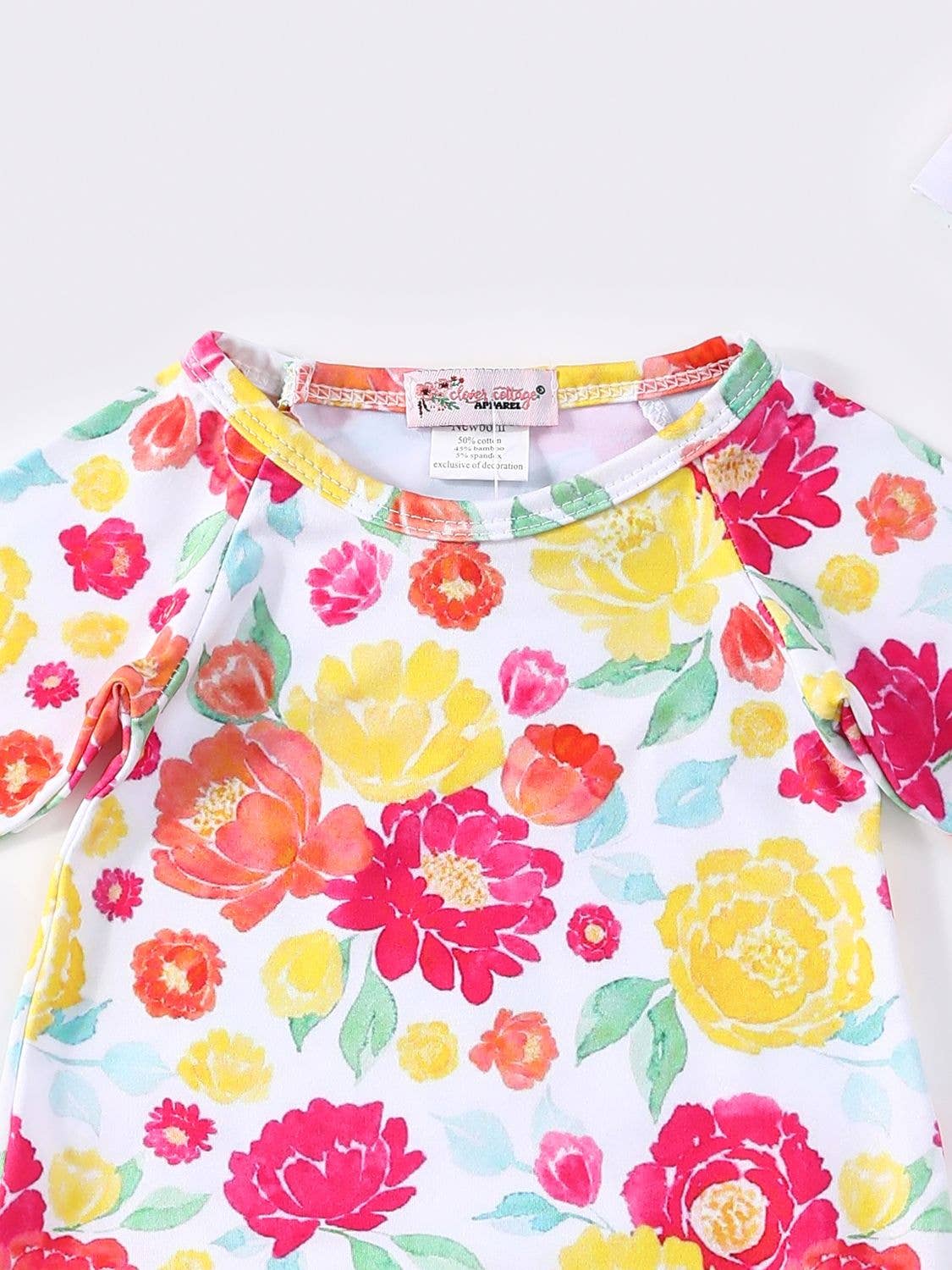 Electric Blooms Baby Gown