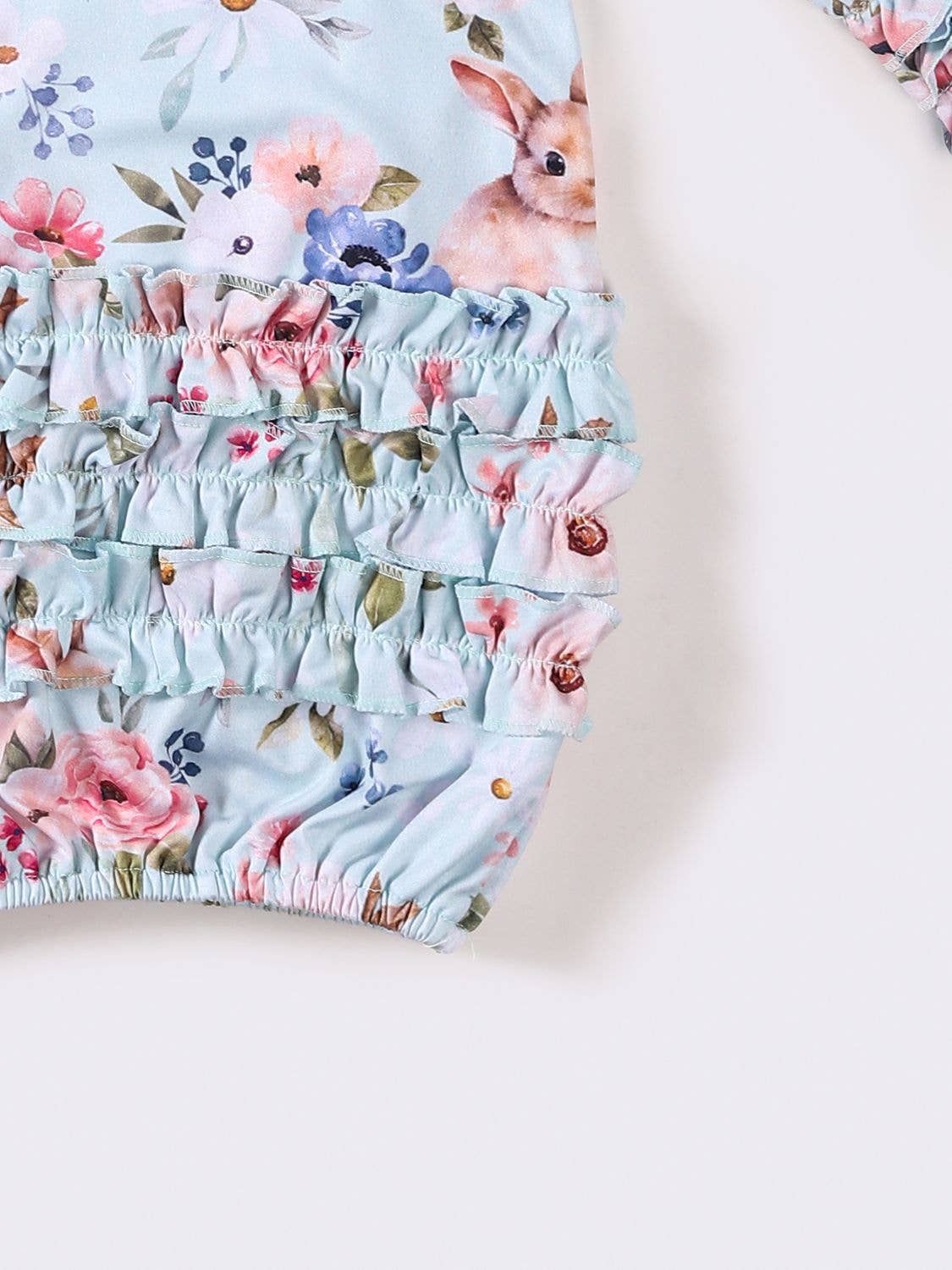 Floral Snuggle Bunny Baby Gown