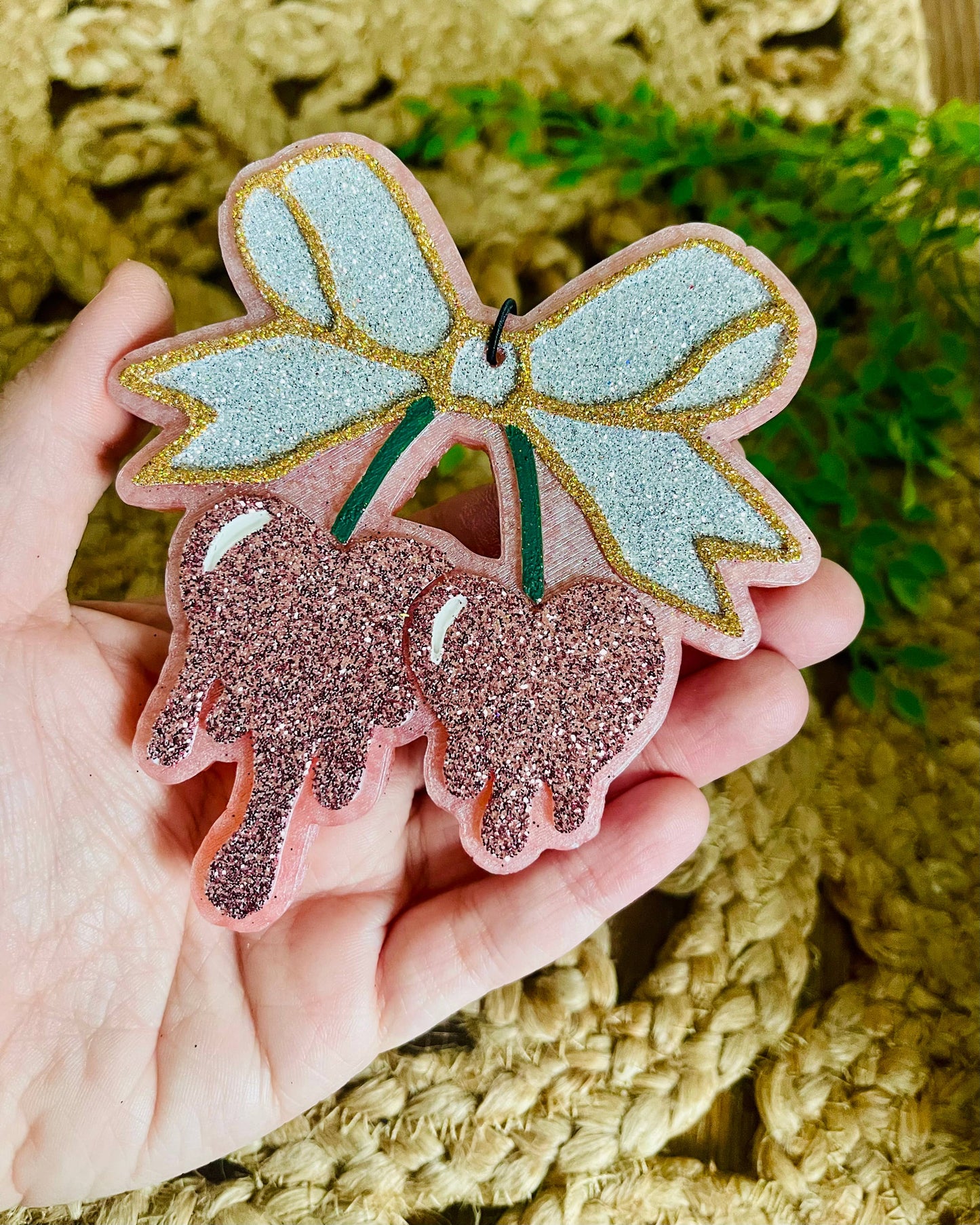 Heart Drip Cherries Car Freshie