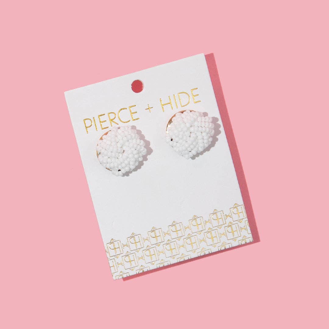 Custom Beaded Knot Stud Earrings | Knotted Stud