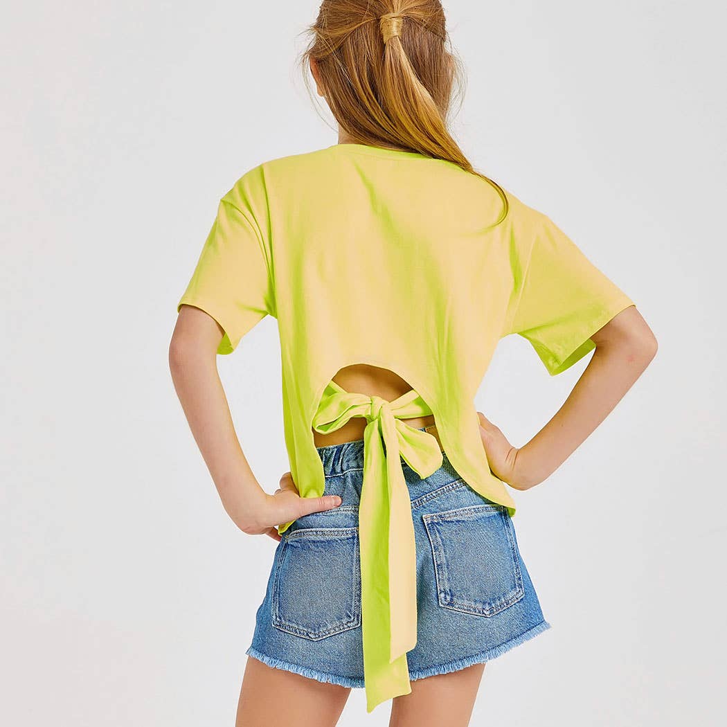 Kids Open Back Knit Top