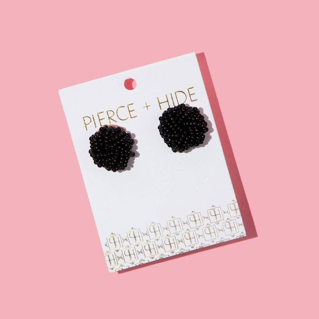 Custom Beaded Knot Stud Earrings | Knotted Stud