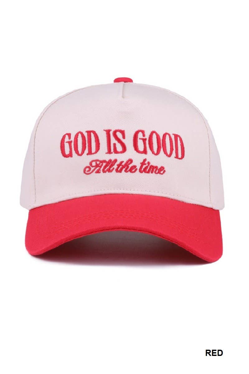 God Is Good All The Time Two-tone Canvas Cap