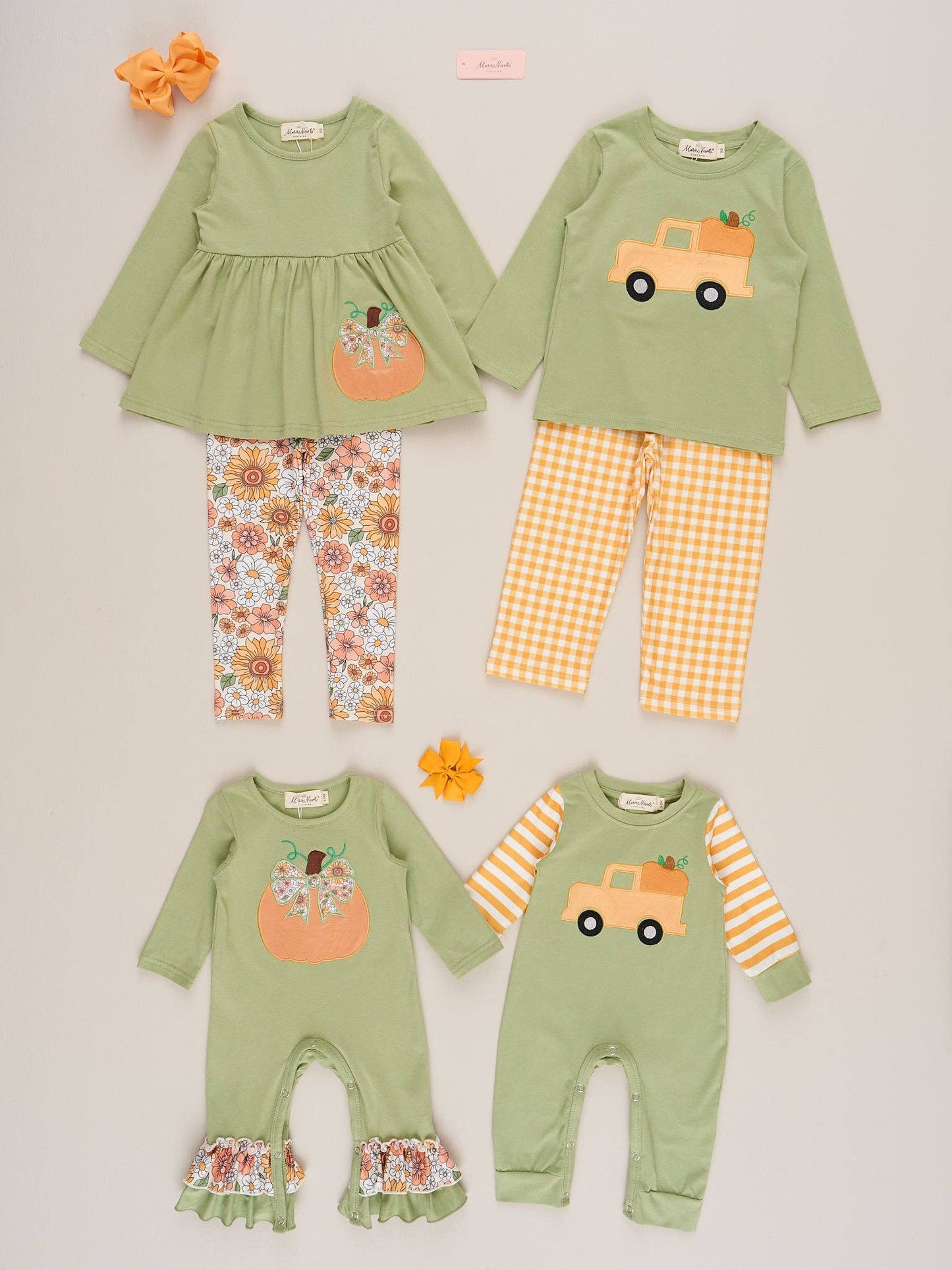 Embroidered Lil’ Harvest Rider Romper