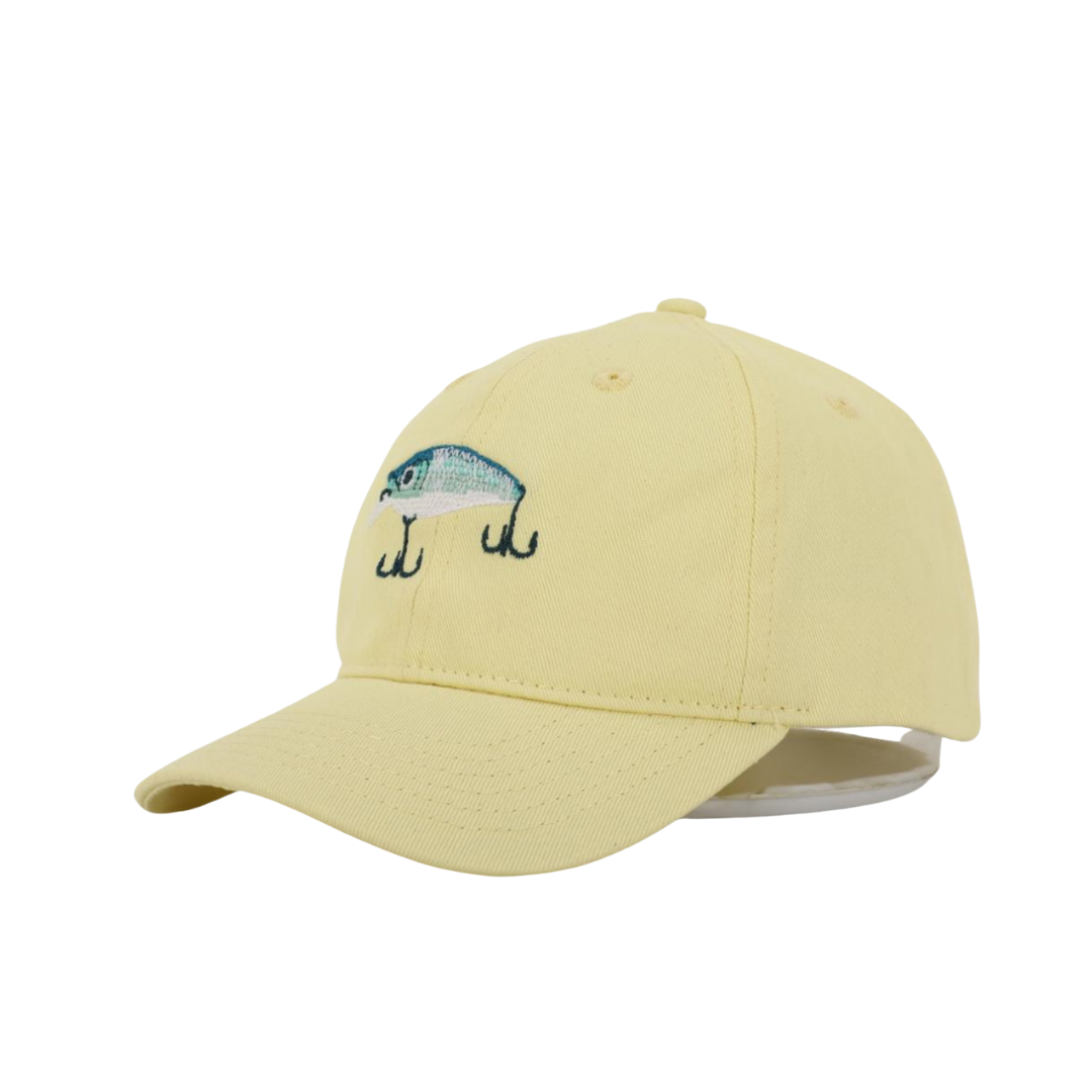 Kids Hat for Ages 1-10, Cognac Leather Strap, Lure