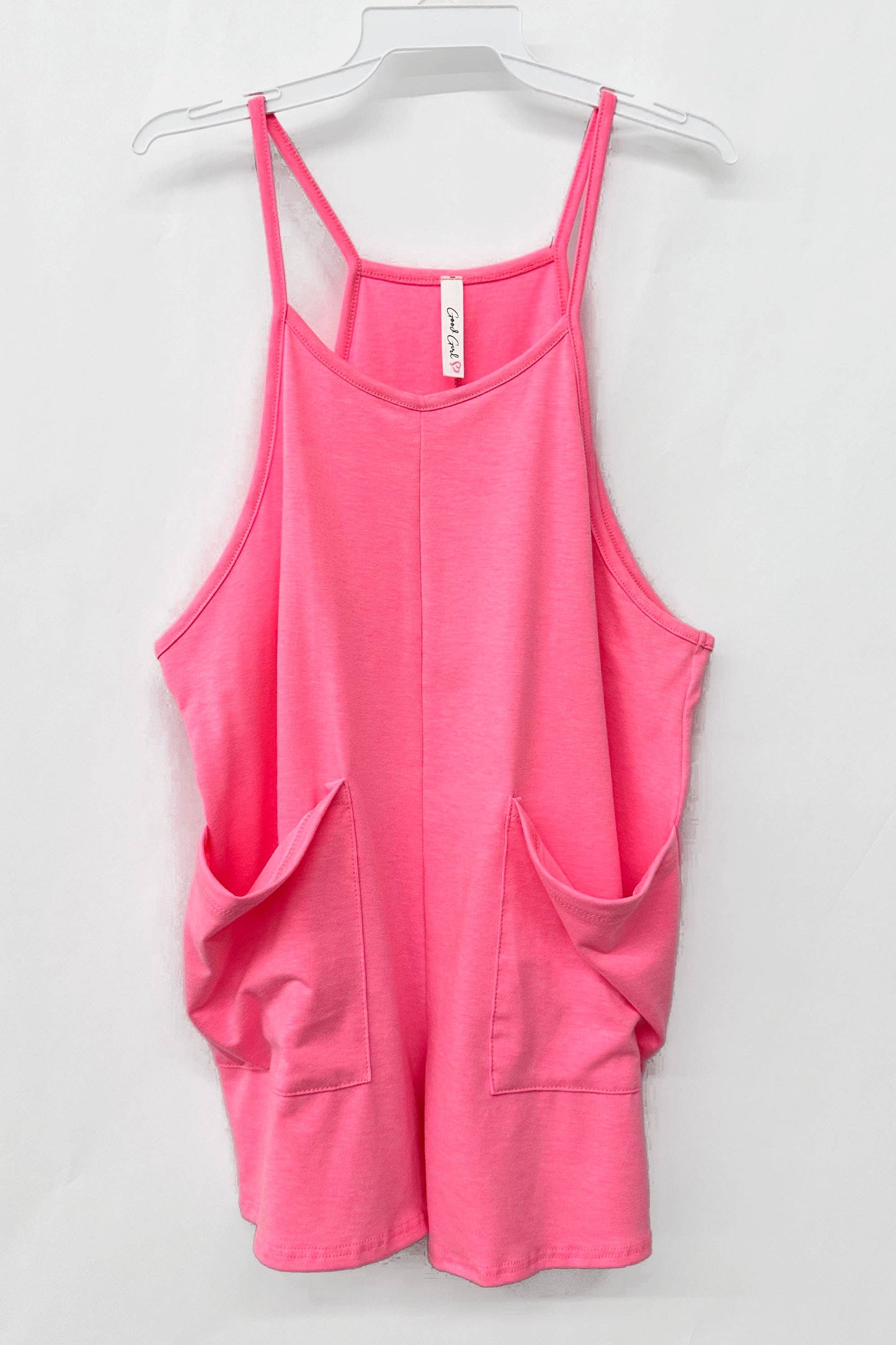 Two Pocket Cotton Overall Romper / Onesie