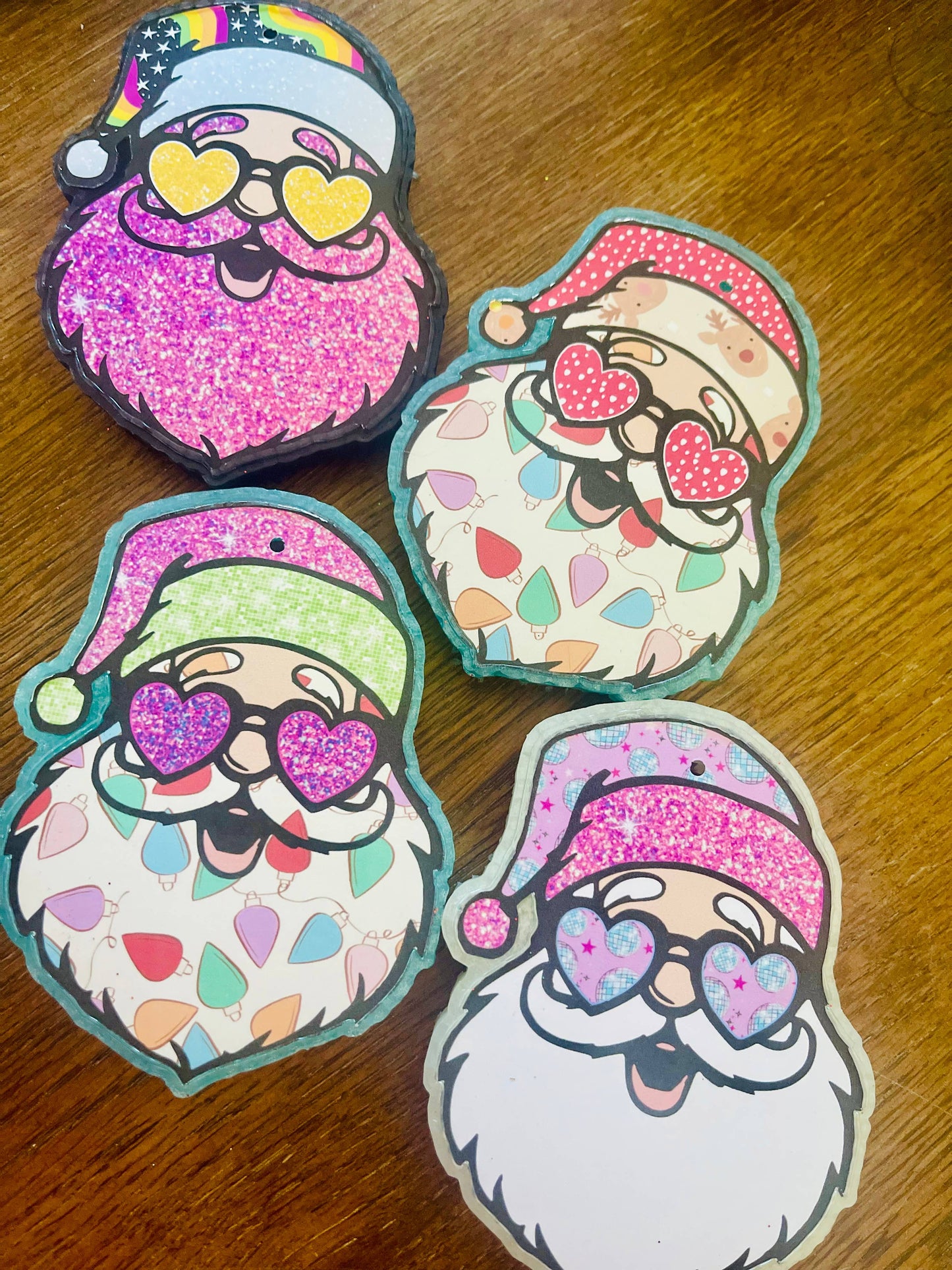 Retro Santa Car Freshie