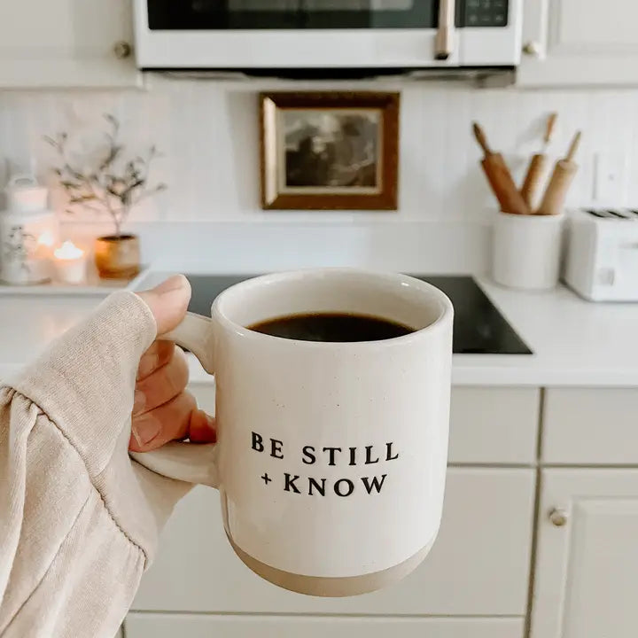 Be Still and Know Stoneware Coffee Mug