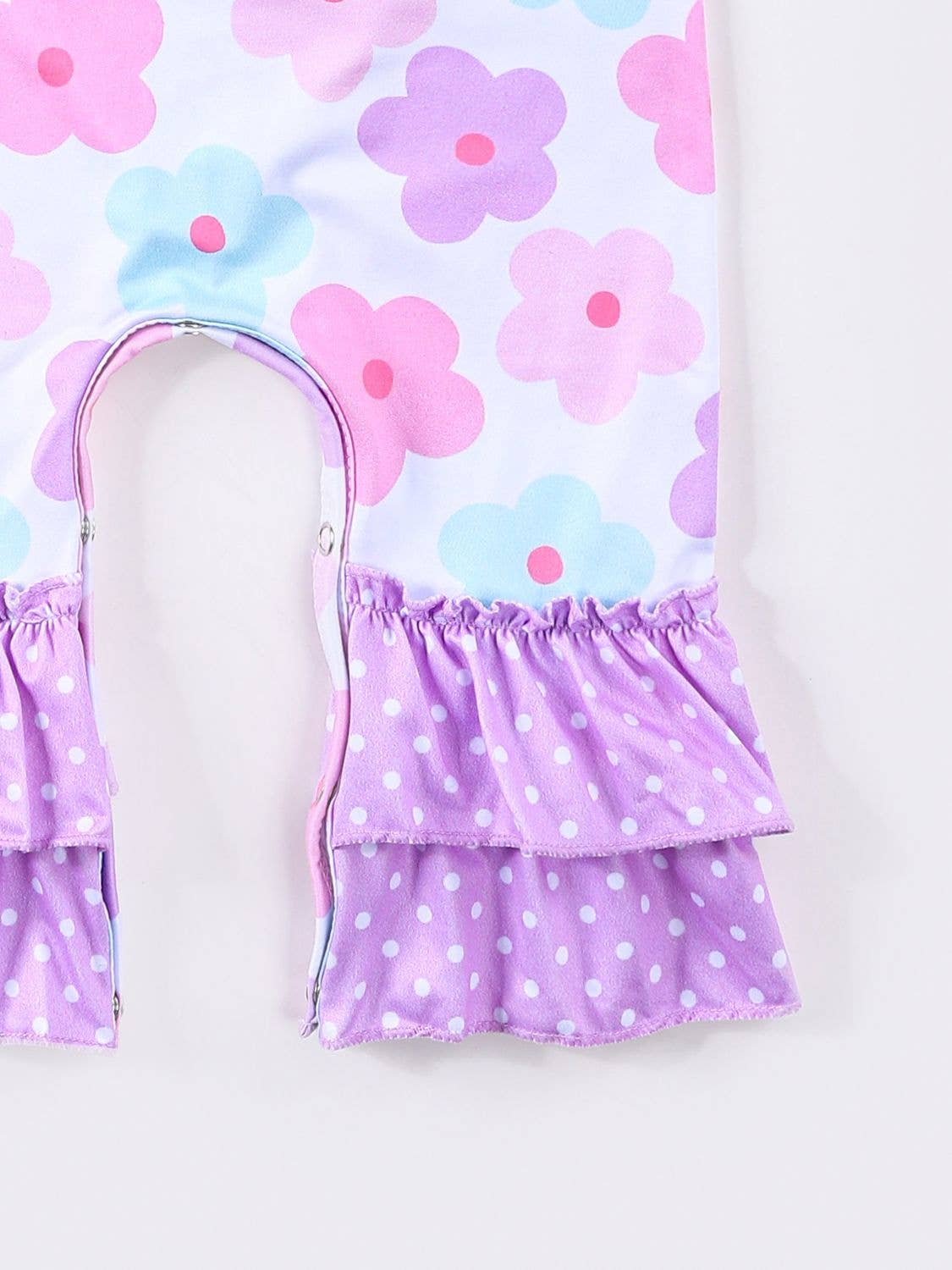 Purple Daisy Baby Romper