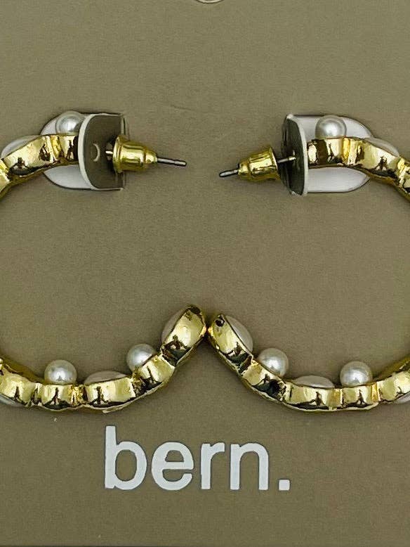 CHIC - Tender Hoop (gold/pearl) B-ER323