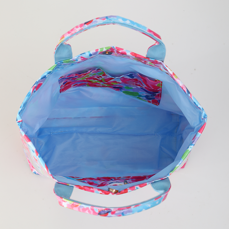 Waterproof Tote Bag PVC Beach Bag Petal Splash