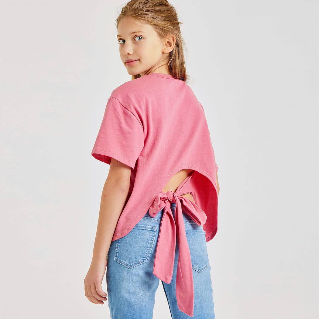 Kids Open Back Knit Top
