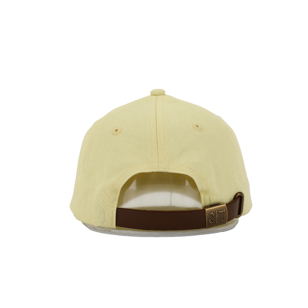 Kids Hat for Ages 1-10, Cognac Leather Strap, Lure
