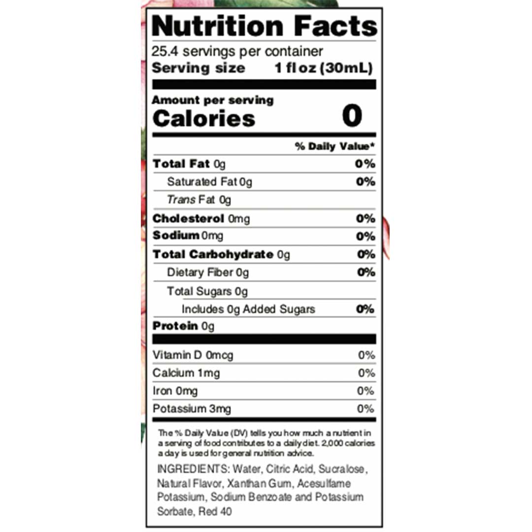 Sugar Free Strawberry Rose Flavor Infusion Syrup