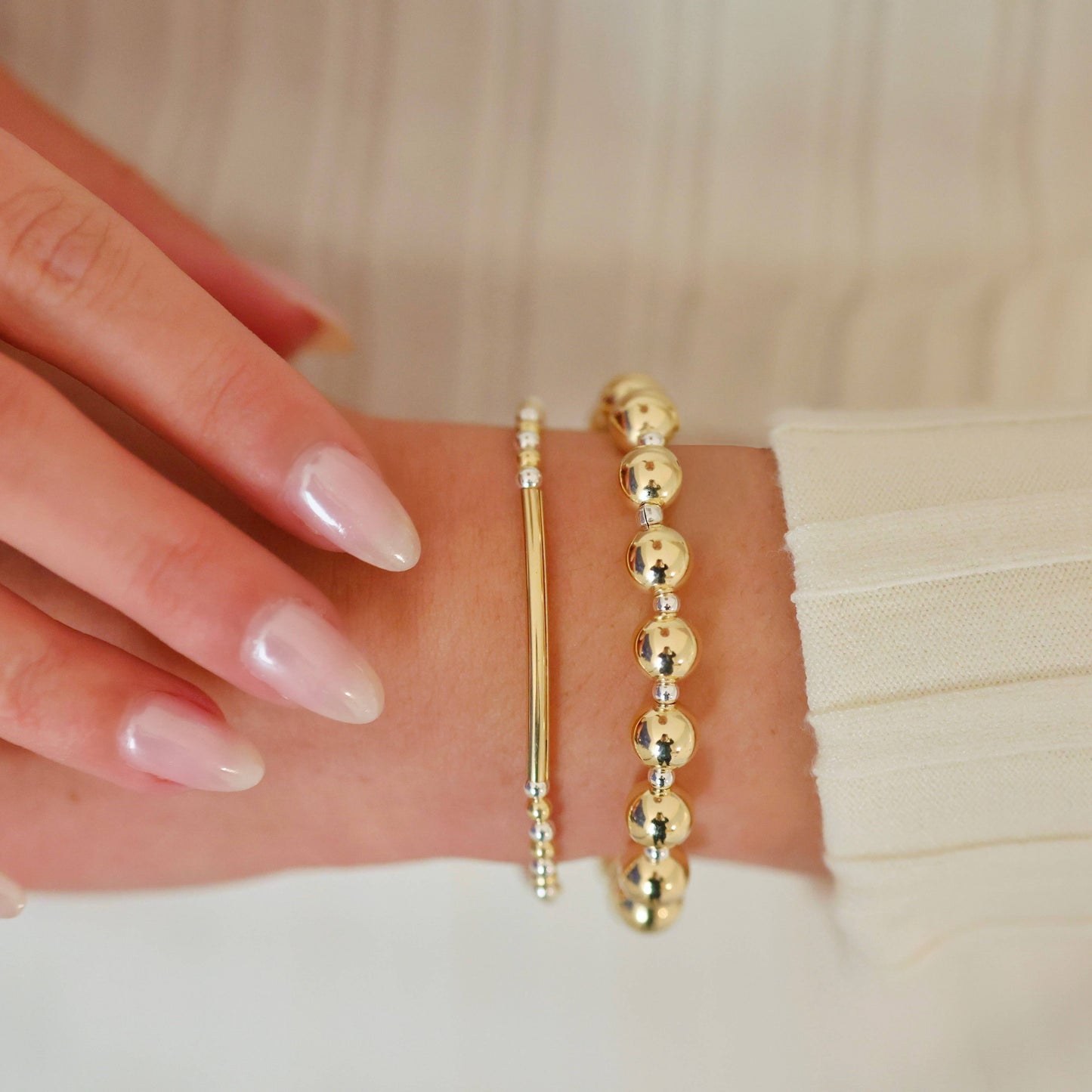 JAMIE | Anti-Tarnish Stretchy 14K Gold Filled Bracelet