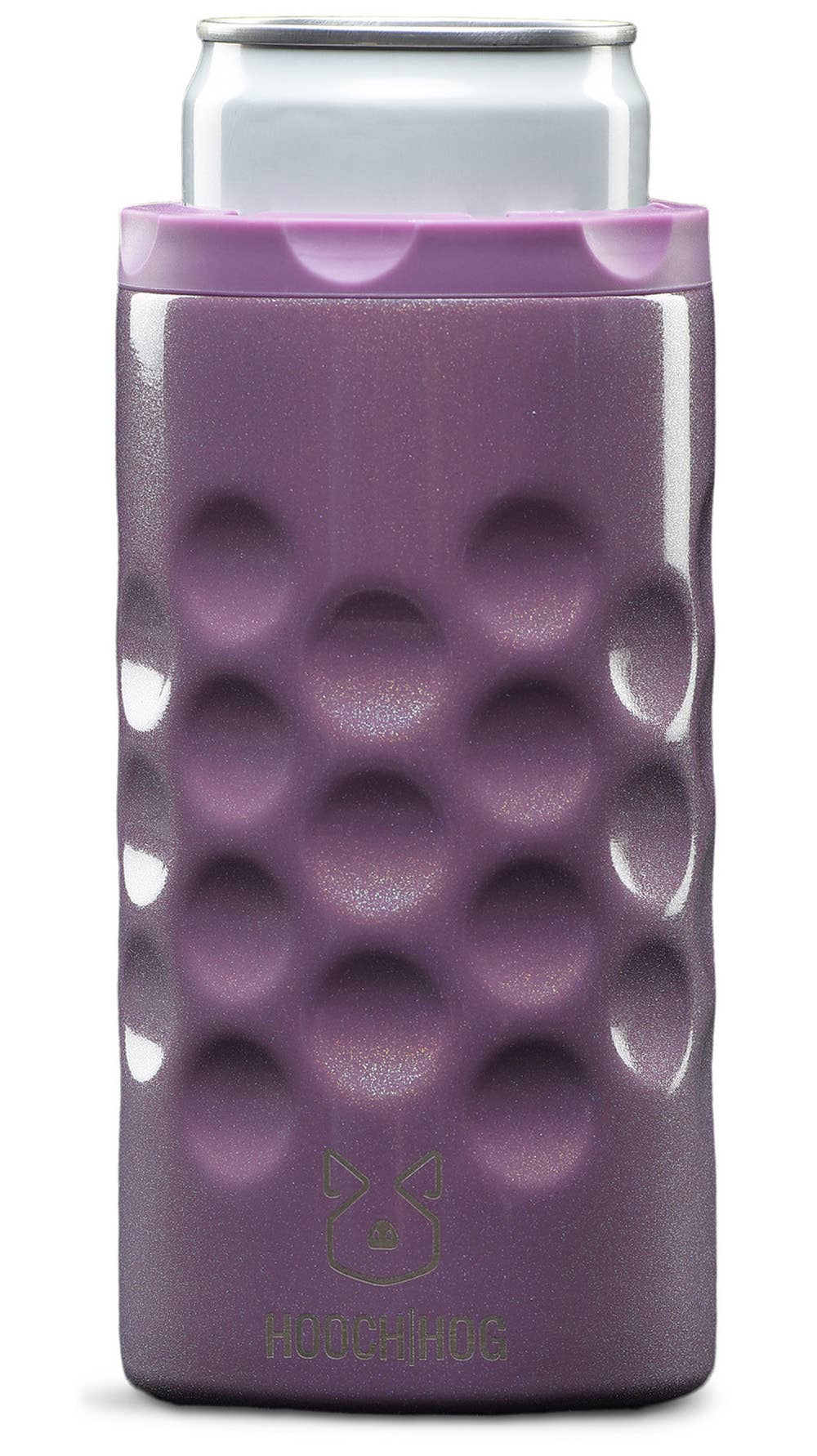 The Skinny Can Cooler - Purple Glitter