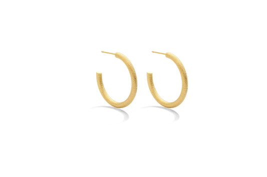 Beautifully Textured Hoops