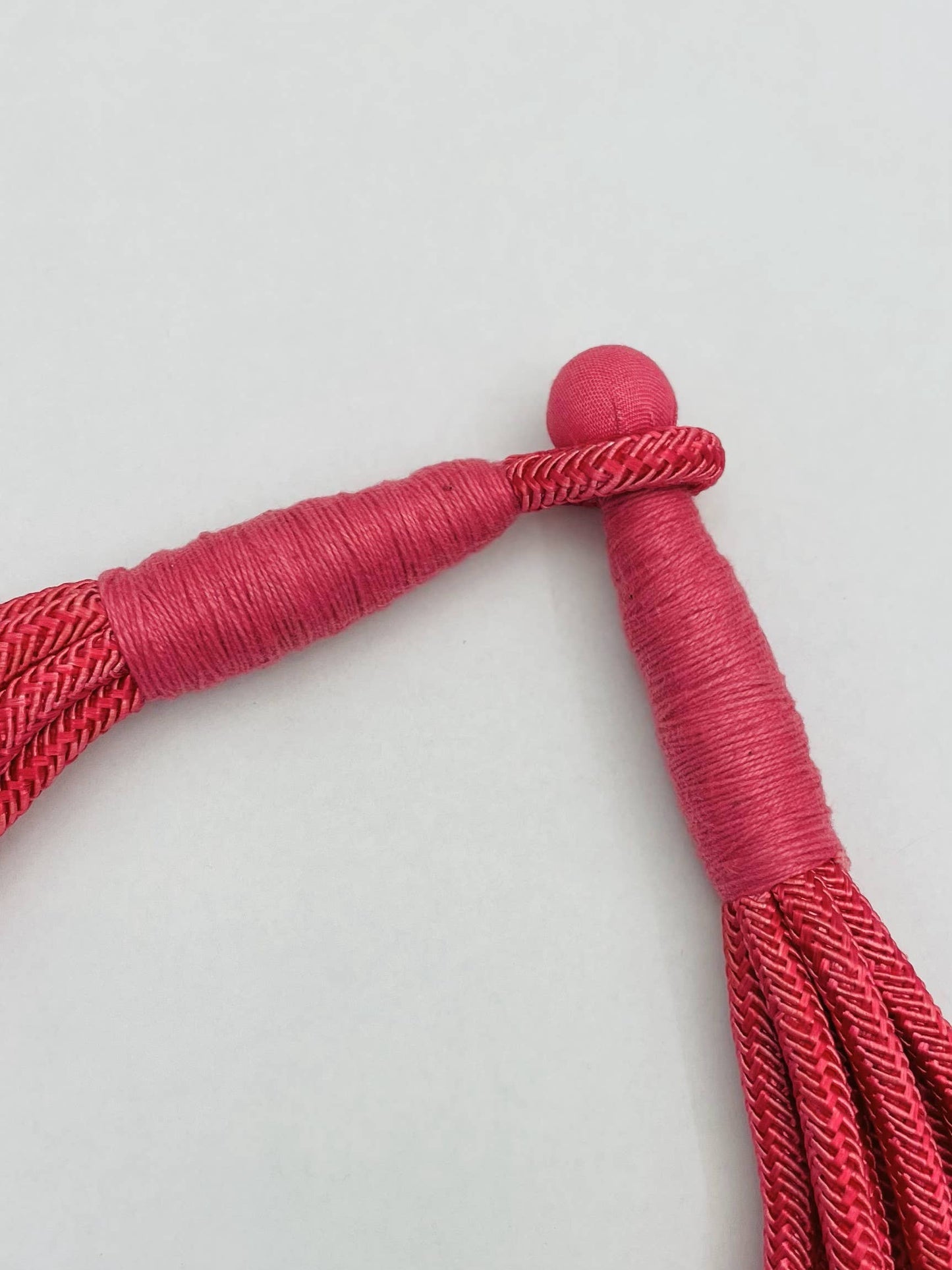 "Original" Slub 8-Strand Necklace (pink)