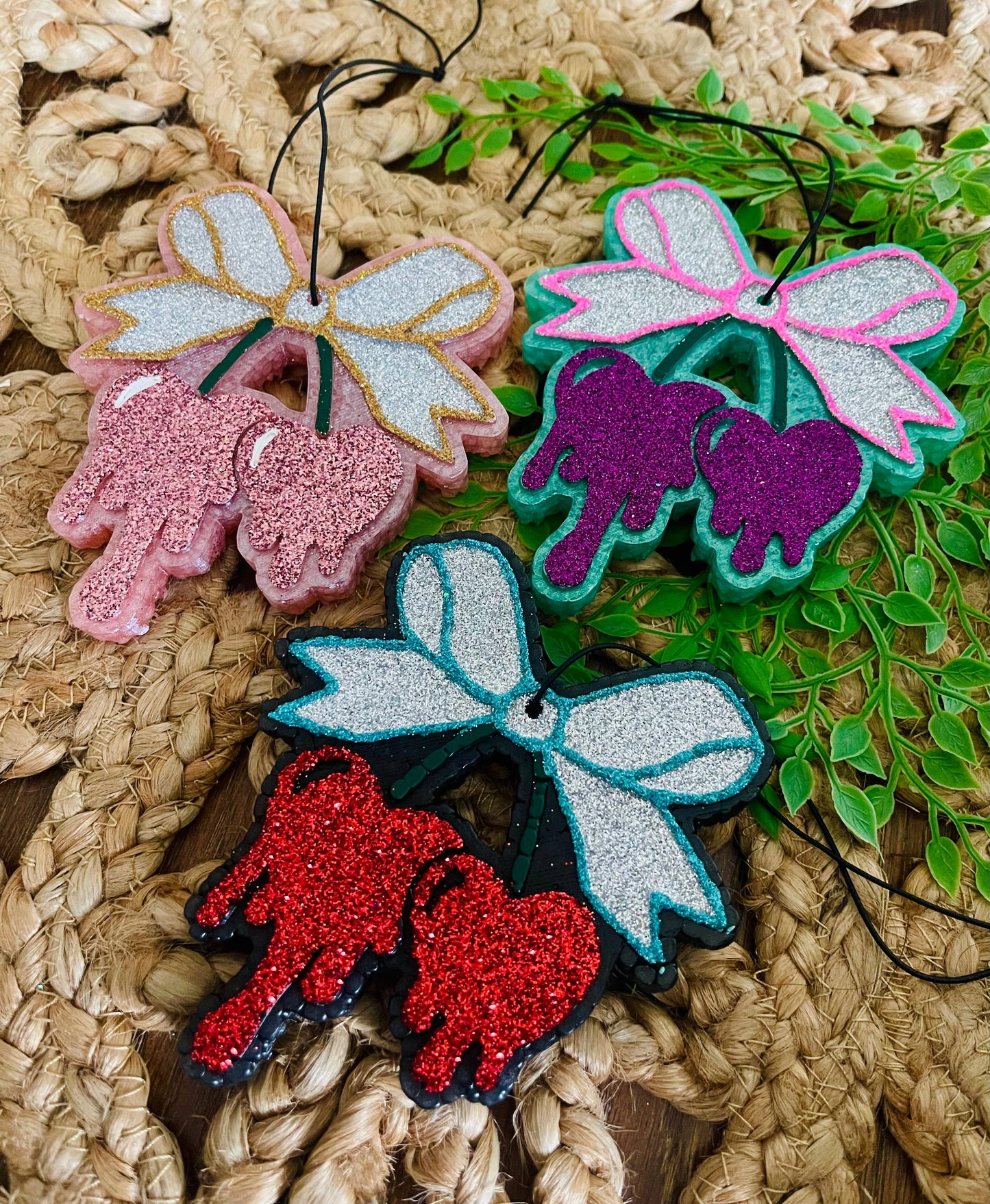 Heart Drip Cherries Car Freshie