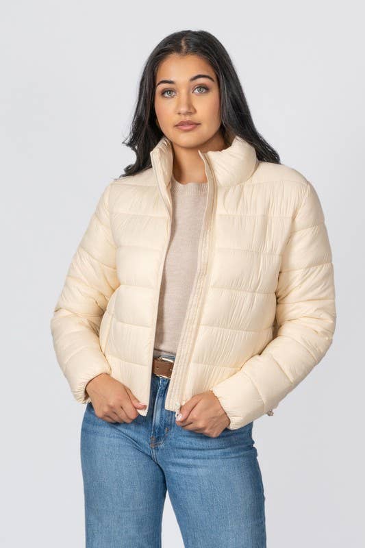 Junior Quilted Nylon Puffer Jacket