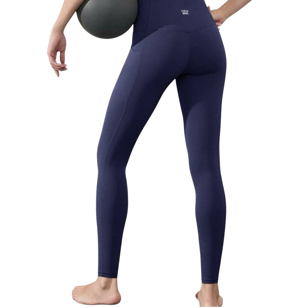 SLG-4248 SOLID LEGGINGS NAVY