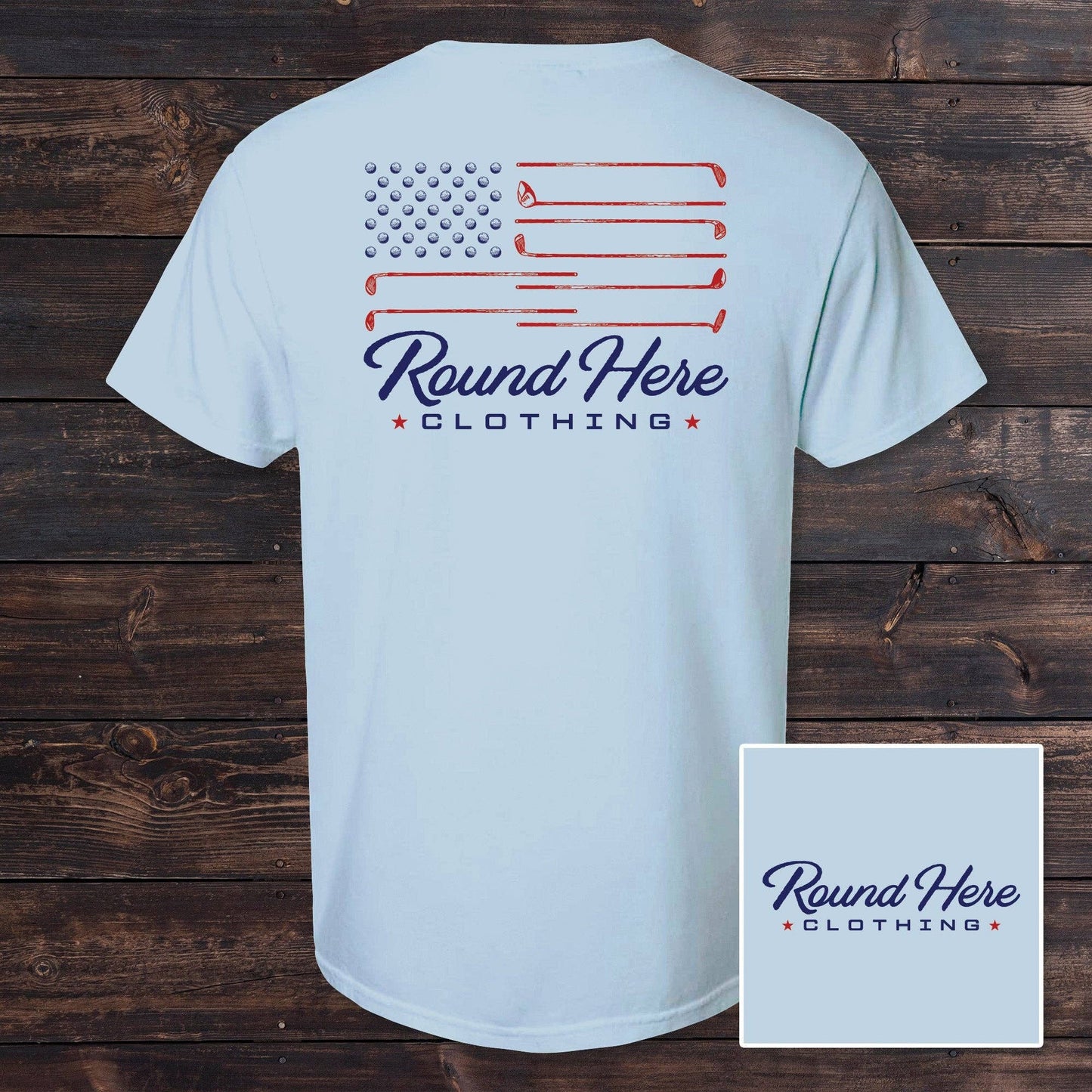 'Round Here Clothing Golf Flag