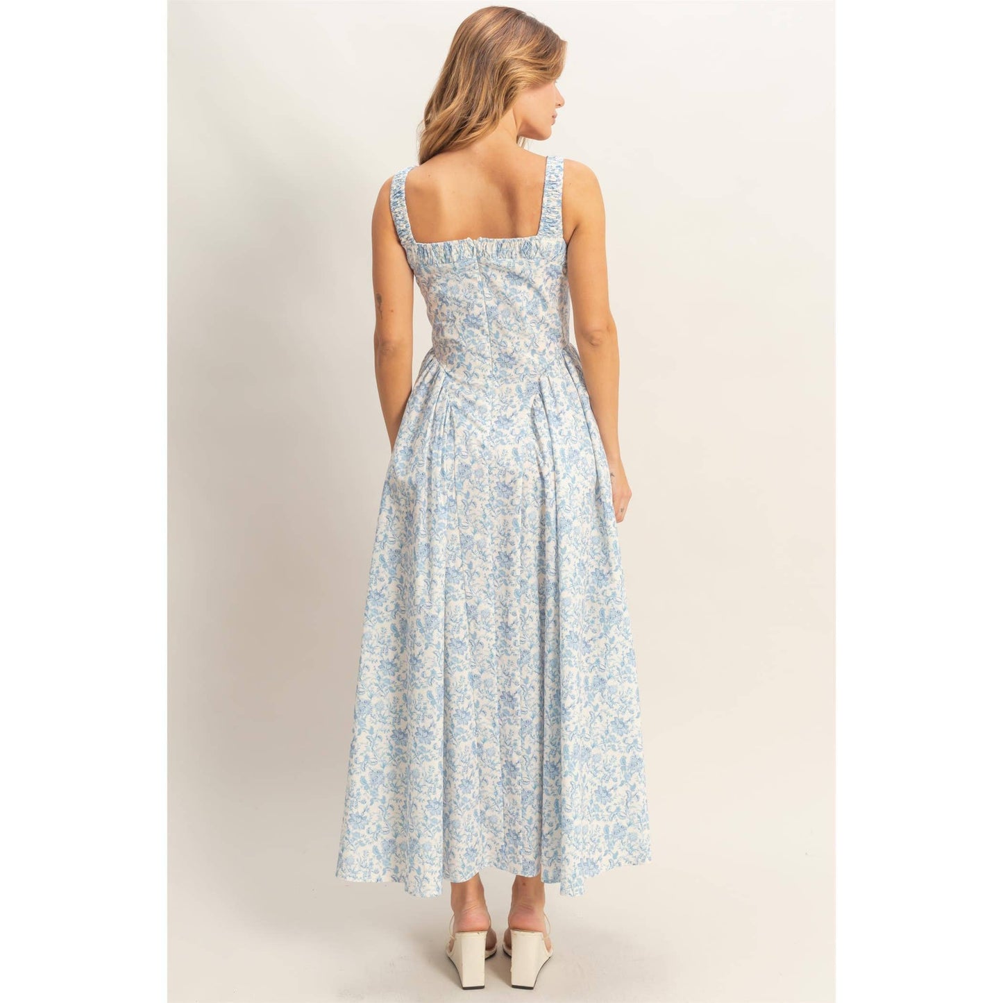 Floral Print Empire Waist Dress