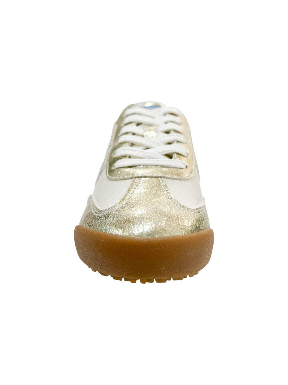 Madrid Sneaker in Beige and Gold