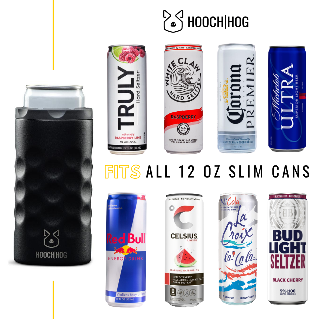 The Skinny Can Cooler - Black