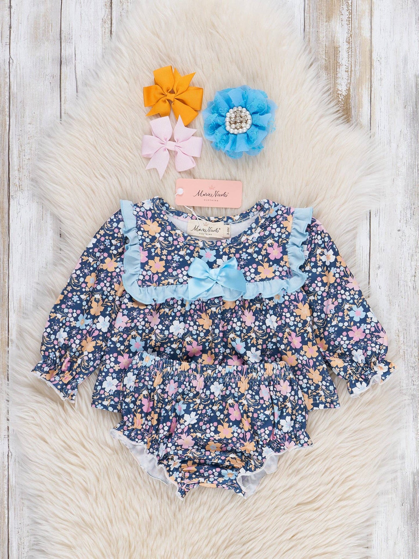 Autumn Bloom Ruffle Bloomers Outfit
