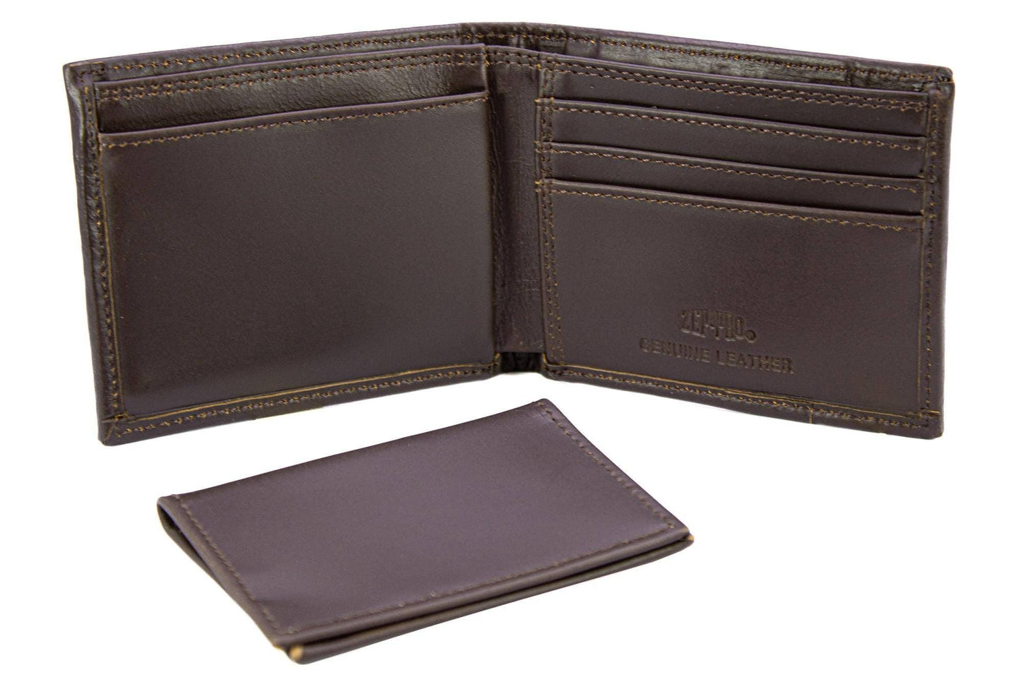 Shot Men's Bifold Old School Camo Leather Wallet.