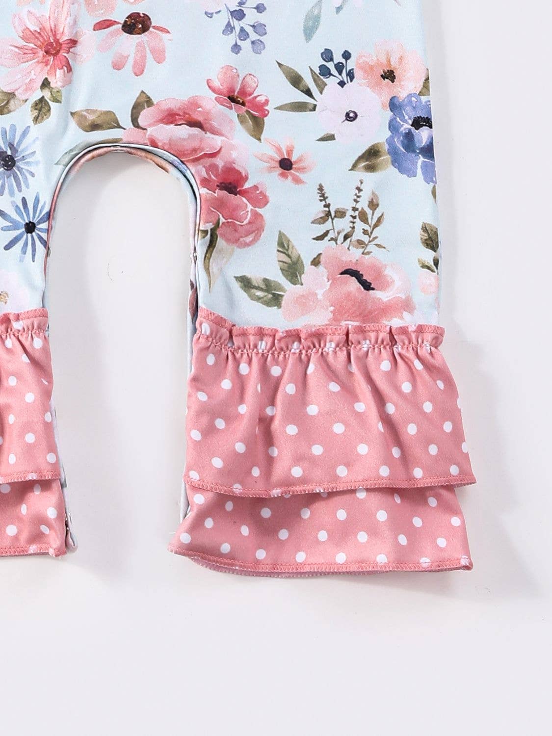 Floral Snuggle Bunny Baby Romper