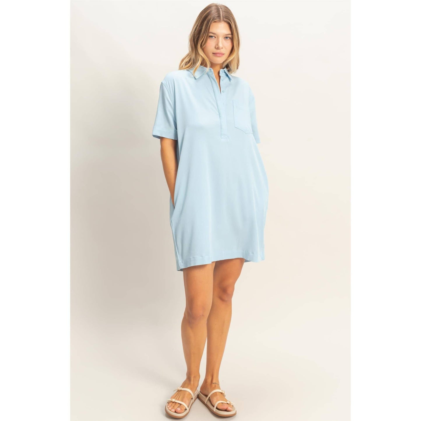 Collared Shirt Dress