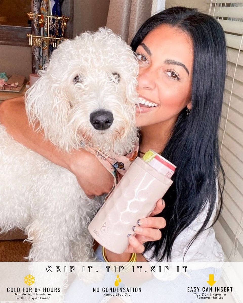 The Skinny Can Cooler - Blush Glitter