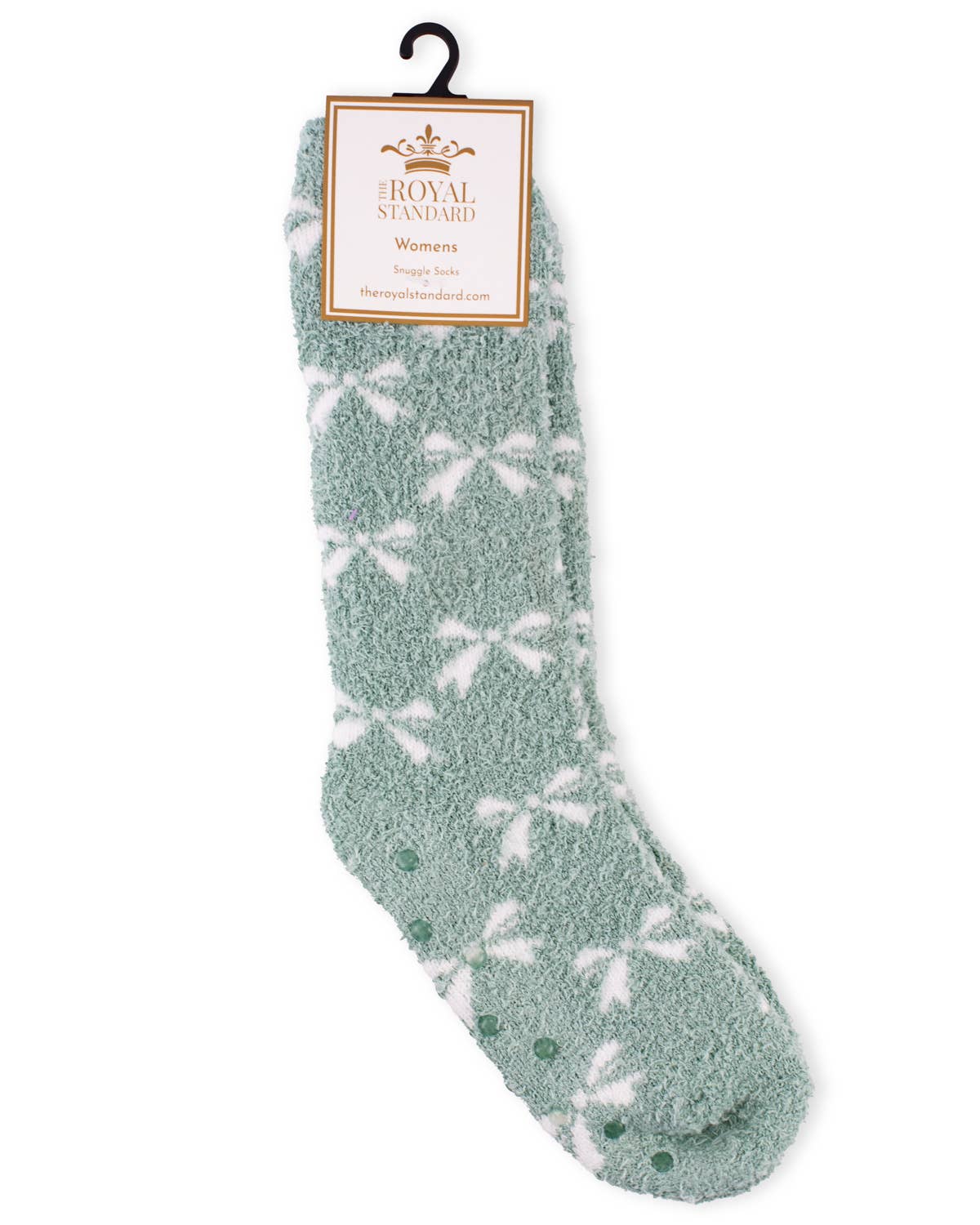 Women's Hannah Bow Snuggle Socks   Light Blue   One Size