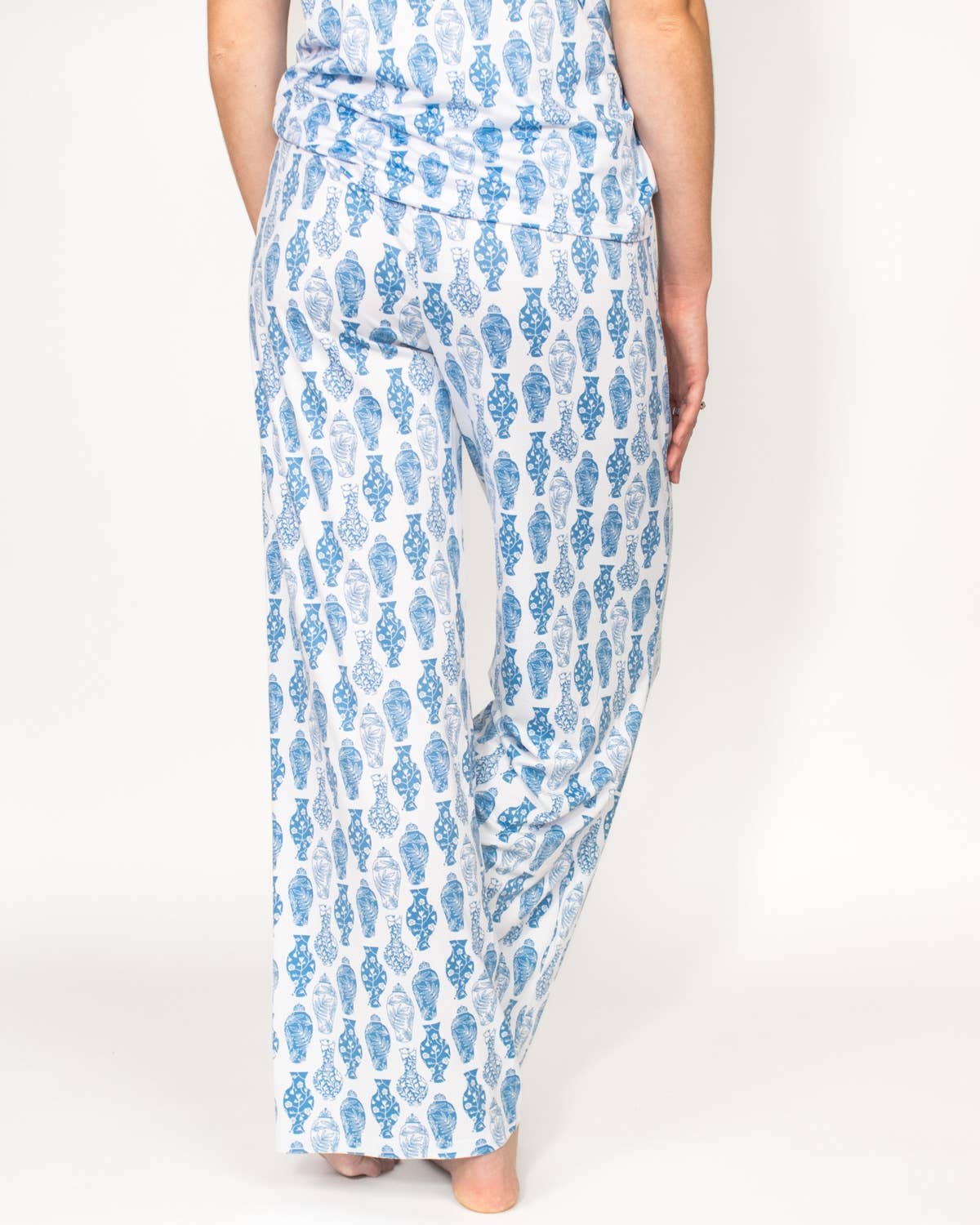 Claire Sleep Pants   White/Palace Blue   -Asst.