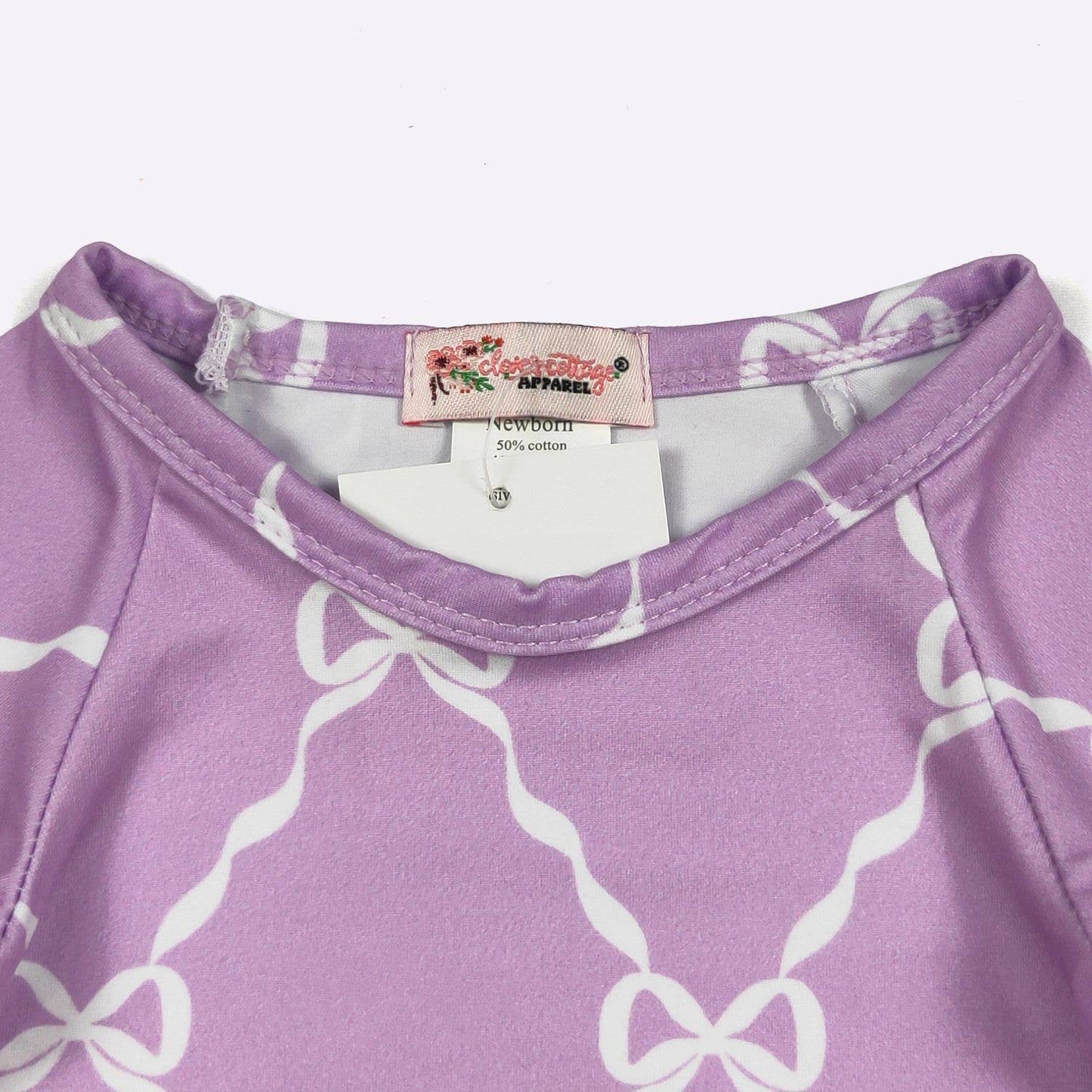 Plum Coquette Baby Gown