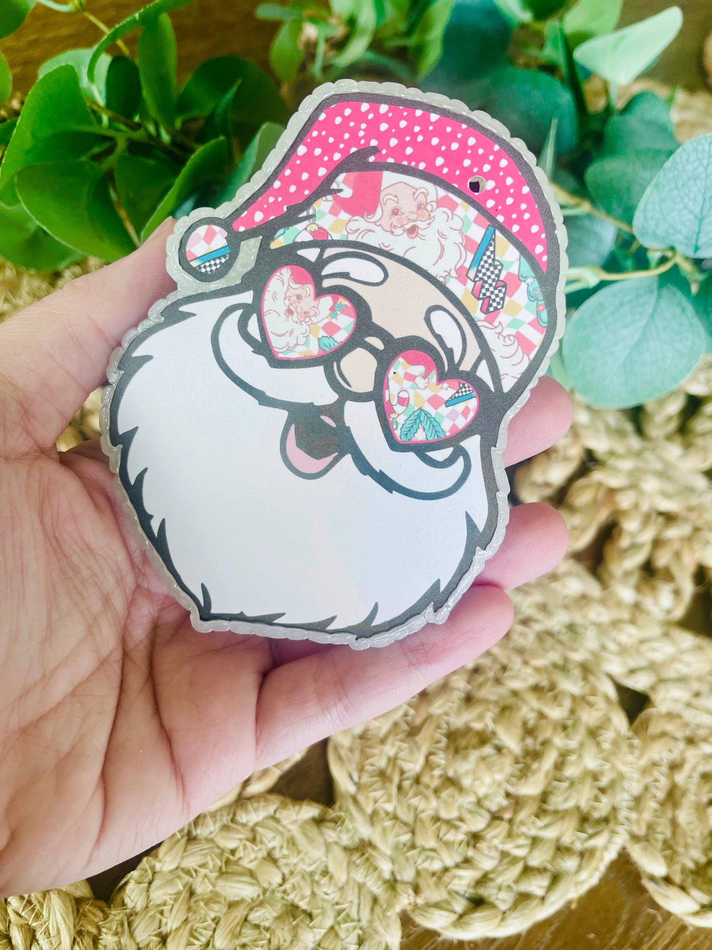 Retro Santa Car Freshie 