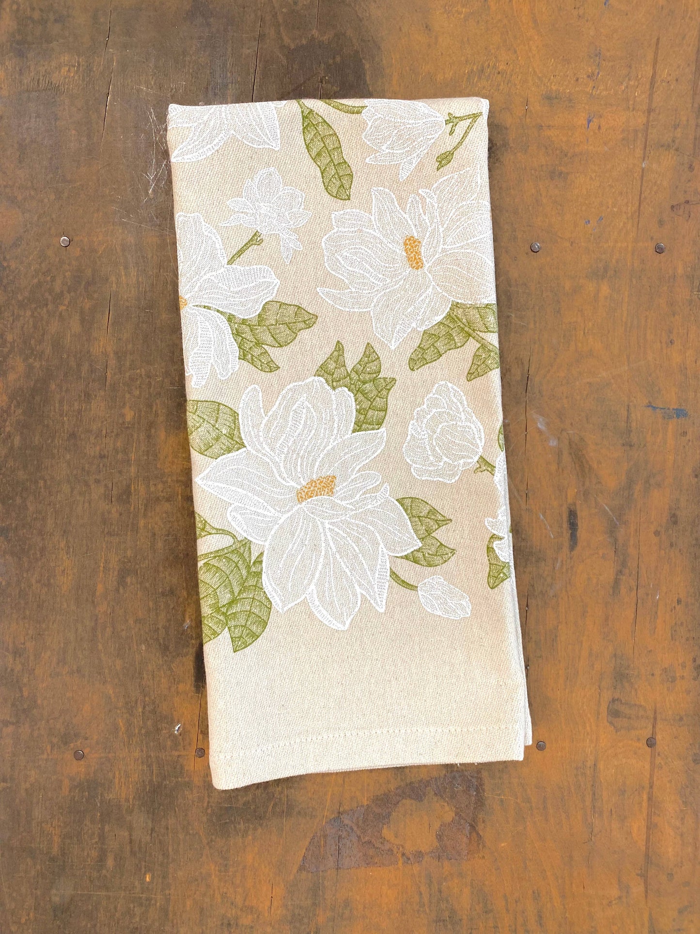 Magnolia Pattern - Kitchen Towel