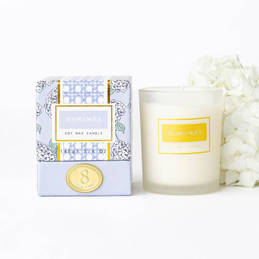 Hydrangea 5.6oz Soy Wax Candle