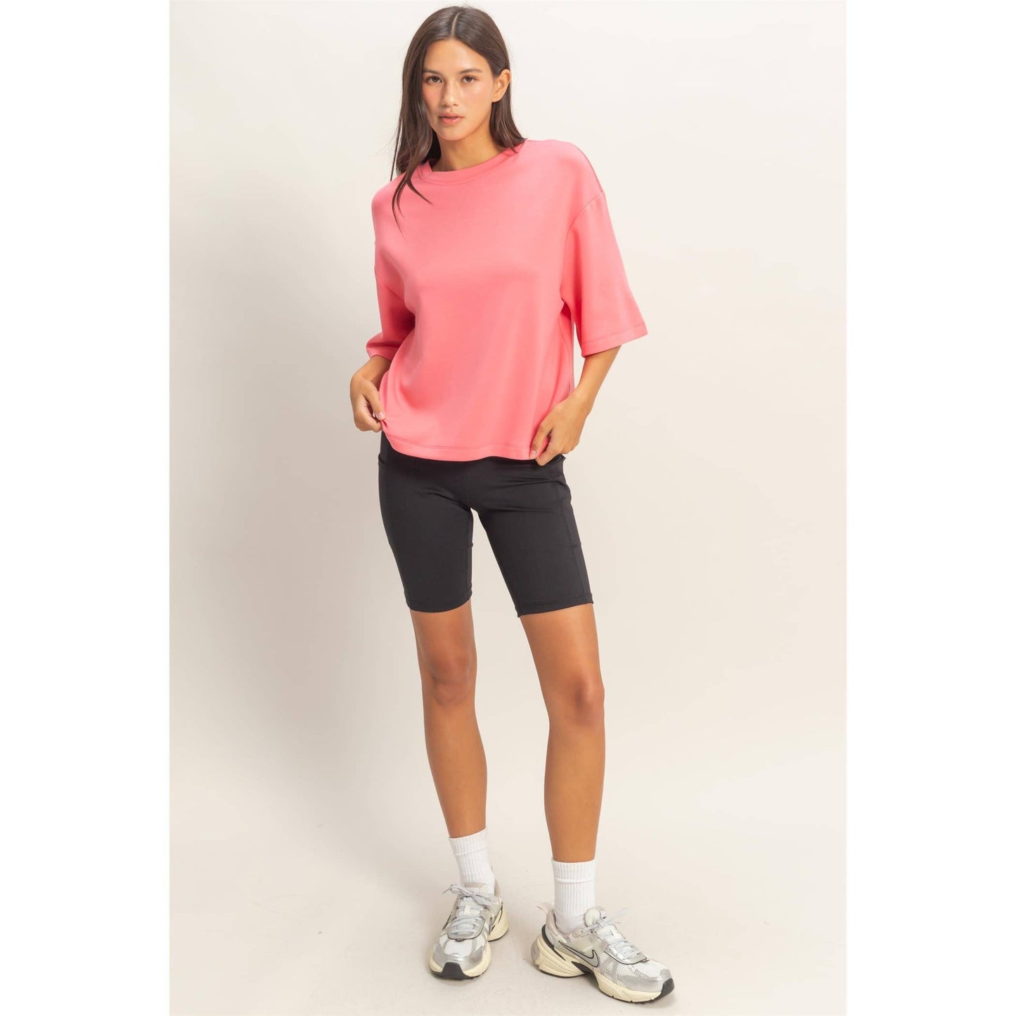 Scuba Short Sleeve Boxy Top