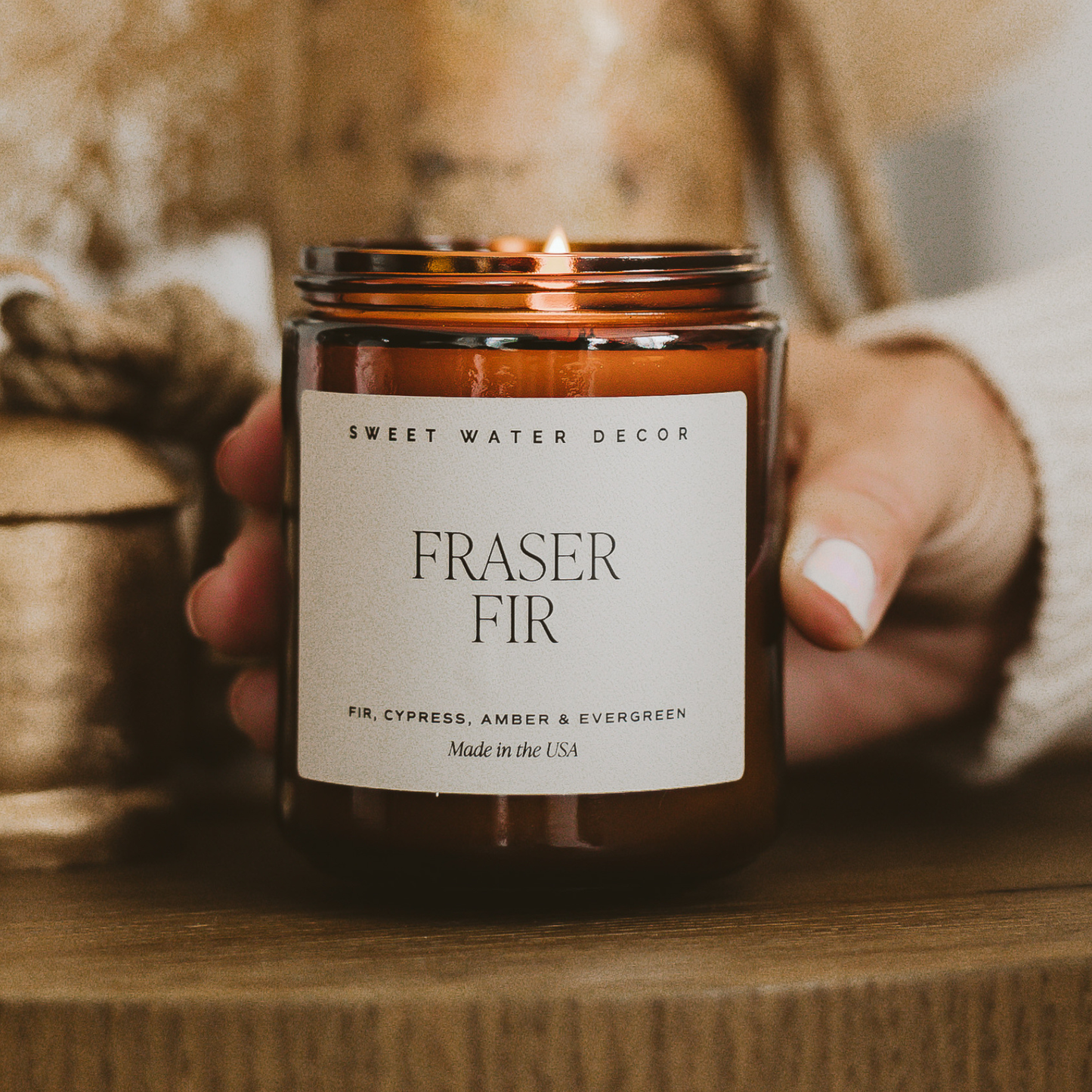 Fraser Fir 9 oz Soy Candle - Christmas Decor & Gifts