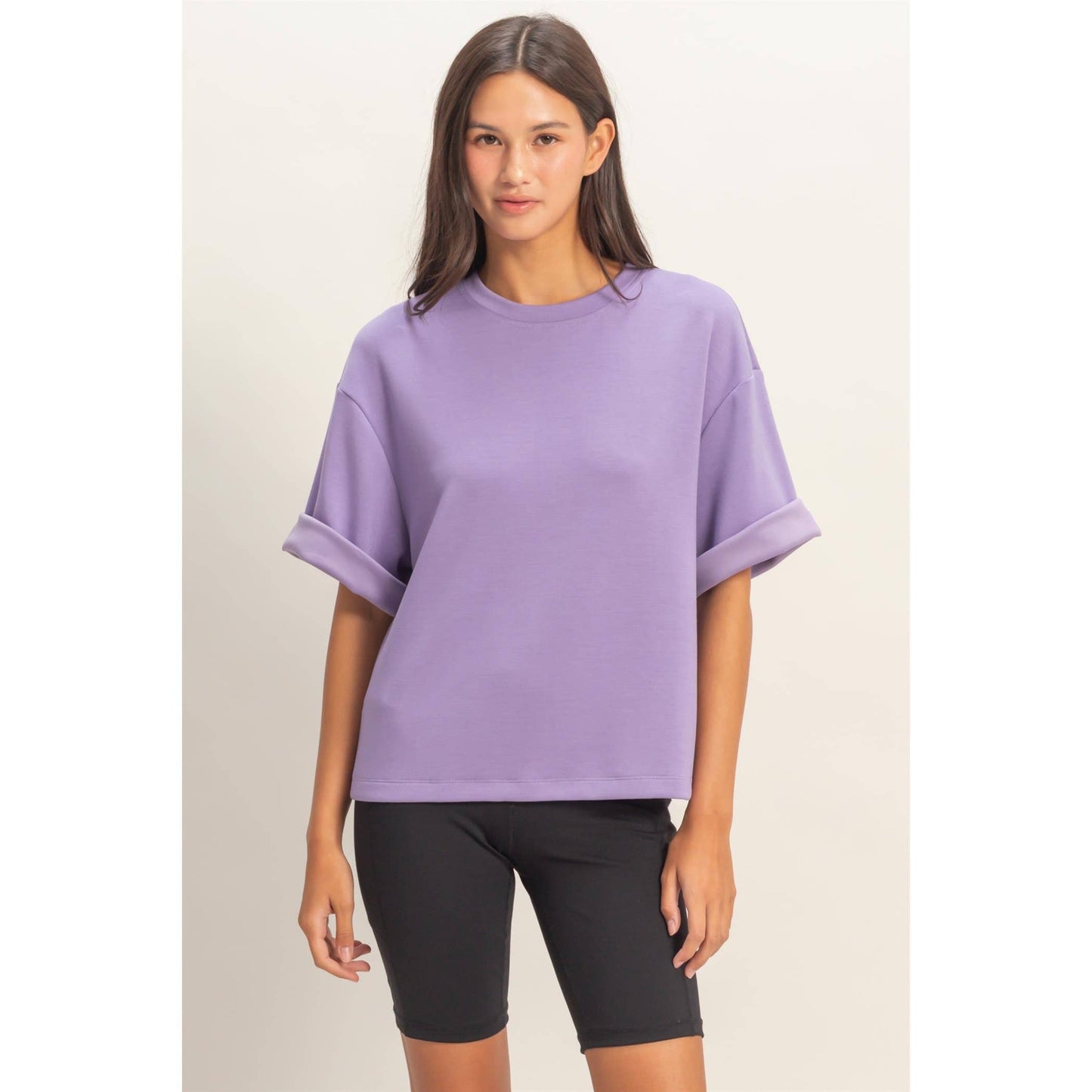 Scuba Short Sleeve Boxy Top